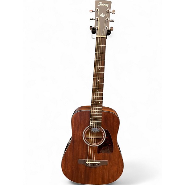 Used Ibanez AW54MINI-OPN Mahogany Acoustic Guitar