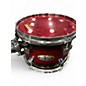 Used Pearl 6 Piece Decade Maple Black and red Drum Kit