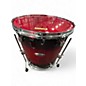 Used Pearl 6 Piece Decade Maple Black and red Drum Kit