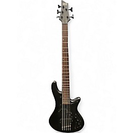 Used Schecter Guitar Research Stiletto Stealth-5  Satin Black Electric Bass Guitar