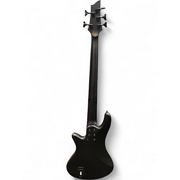 Used Schecter Guitar Research Stiletto Stealth-5  Satin Black Electric Bass Guitar