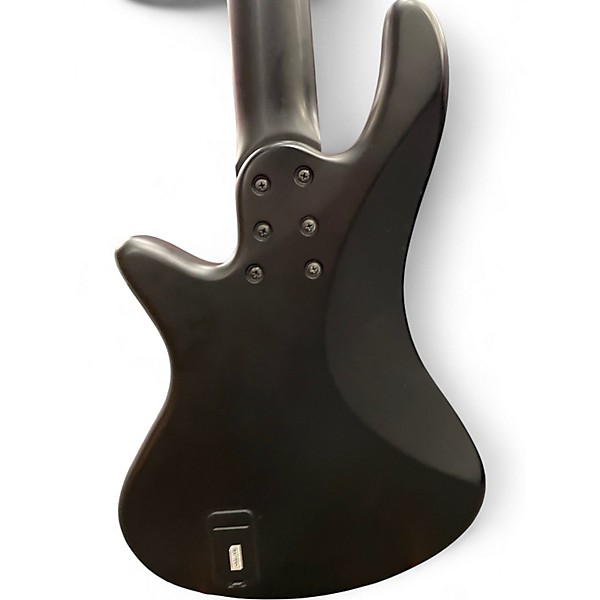 Used Schecter Guitar Research Stiletto Stealth-5  Satin Black Electric Bass Guitar