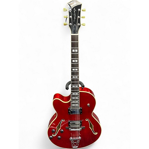 Used Sire H7F Left Handed Red Hollow Body Electric Guitar