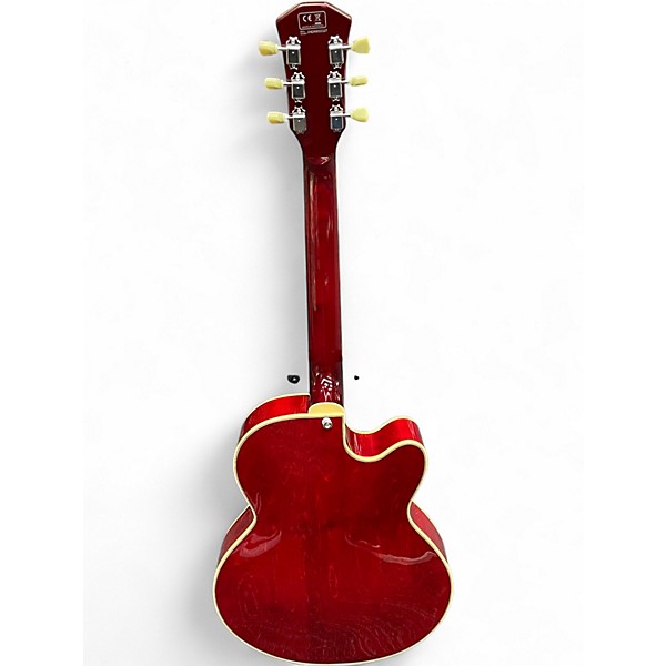 Used Sire H7F Left Handed Red Hollow Body Electric Guitar