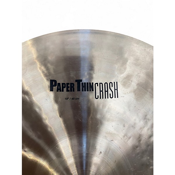 Used Zildjian 19in K Paper Thin Crash Cymbal