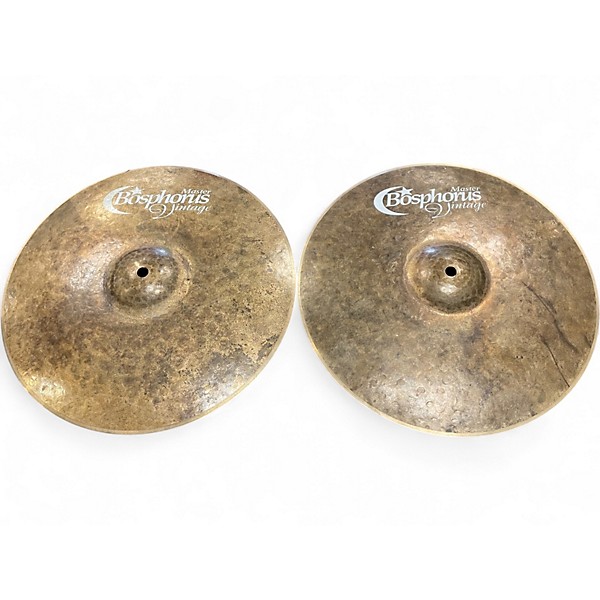 Used Bosphorus Cymbals 14in Master Vintage Pair Cymbal