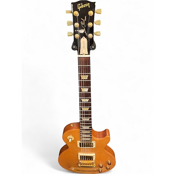 Used Gibson Les Pau;l Studio Premium Plus Natural Solid Body Electric Guitar