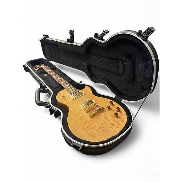 Used Gibson Les Pau;l Studio Premium Plus Natural Solid Body Electric Guitar