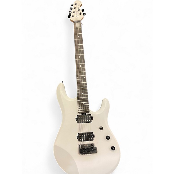 Used Sterling by Music Man JP50 John Petrucci Signature Classic White Solid Body Electric Guitar