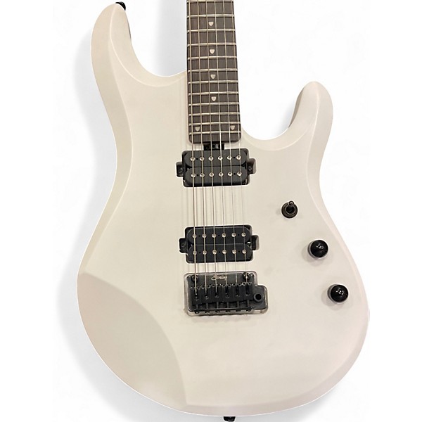 Used Sterling by Music Man JP50 John Petrucci Signature Classic White Solid Body Electric Guitar