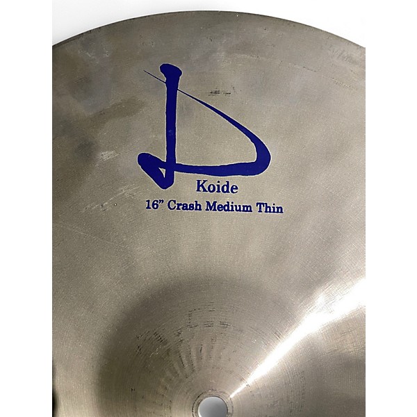 Used Koide 16in MEDIUM-THIN CRASH Cymbal