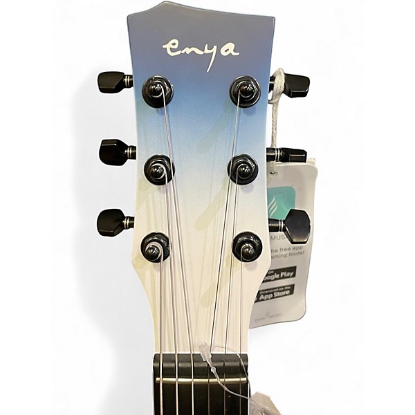Used 2020s Enya NOVA GO WHITE BLUE Solid Body Electric Guitar