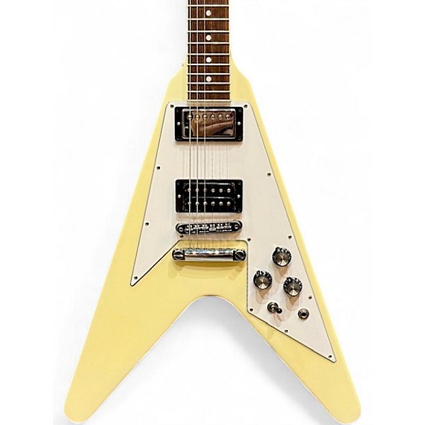 Used 2023 Gibson 1970S FLYING V Classic White Solid Body Electric Guitar