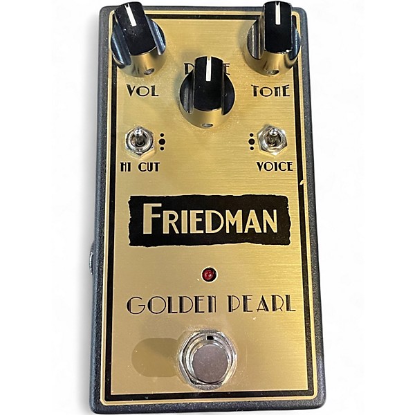 Used Friedman Golden Pearl Overdrive Effect Pedal