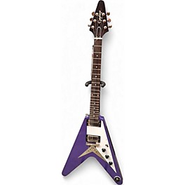 Used Epiphone Flying V Purple Solid Body Electric Guitar