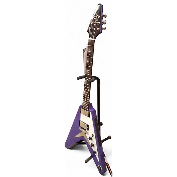 Used Epiphone Flying V Purple Solid Body Electric Guitar