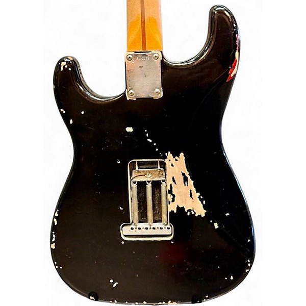 Used 2008 Fender DAVID GILMOUR RELIC CUSTOM SHOP STRAT Black Solid Body Electric Guitar
