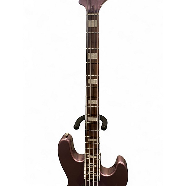 Used GAMMA J19-06 Beta Purple Metallic Jade Pearl Metallic Electric Bass Guitar