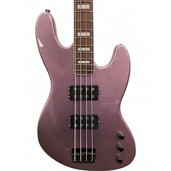 Used GAMMA J19-06 Beta Purple Metallic Jade Pearl Metallic Electric Bass Guitar
