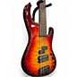 Used Kinal MK 5 FIGURED RED Electric Bass Guitar