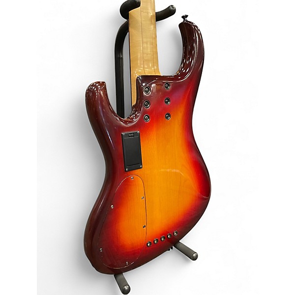 Used Kinal MK 5 FIGURED RED Electric Bass Guitar