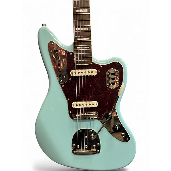 Used Squier Classic Vibe 70s Jaguar Daphne Blue Solid Body Electric Guitar