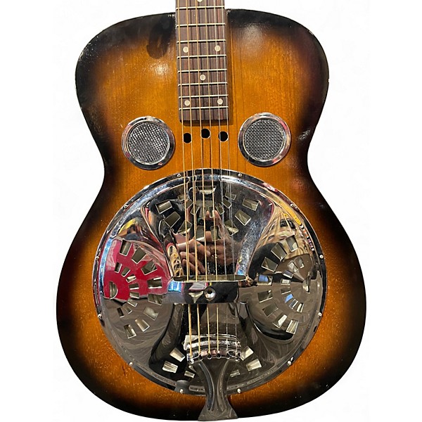 Used Regal RD40CHS Square Neck Studio 2 Color Sunburst Resonator Guitar