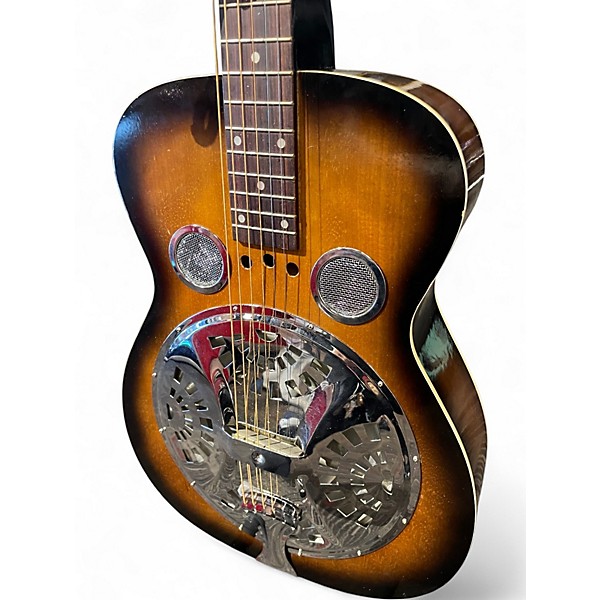 Used Regal RD40CHS Square Neck Studio 2 Color Sunburst Resonator Guitar