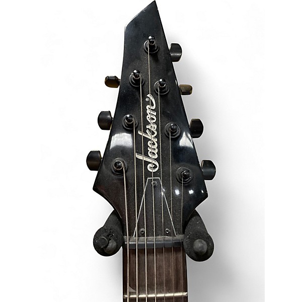 Used Jackson JS22-7 Dinky 7 String Black Solid Body Electric Guitar