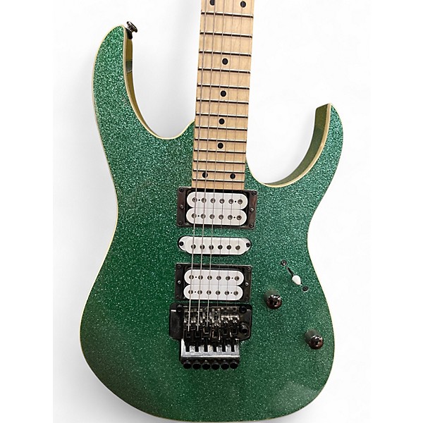 Used Ibanez RG470 Metallic Green Solid Body Electric Guitar
