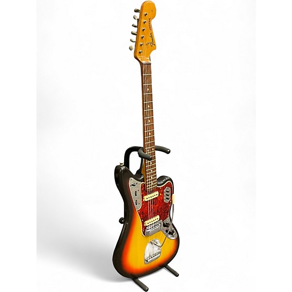 Vintage 1965 Fender Jaguar Tobacco Burst Solid Body Electric Guitar