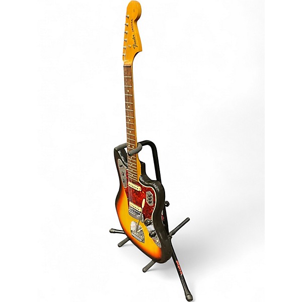 Vintage 1965 Fender Jaguar Tobacco Burst Solid Body Electric Guitar