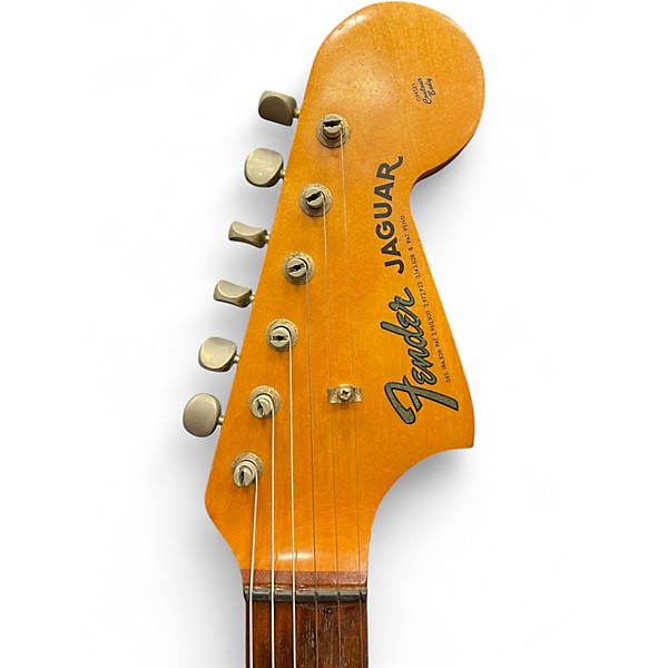 Vintage 1965 Fender Jaguar Tobacco Burst Solid Body Electric Guitar