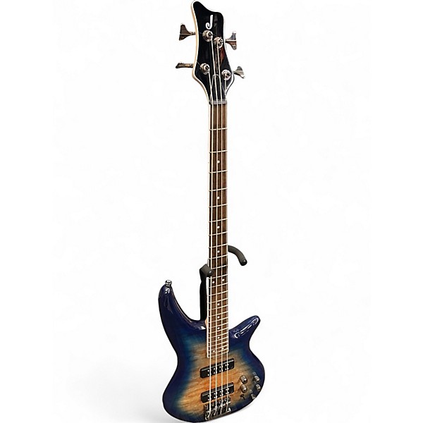Used Jackson JS3Q Amber Blue Burst Electric Bass Guitar