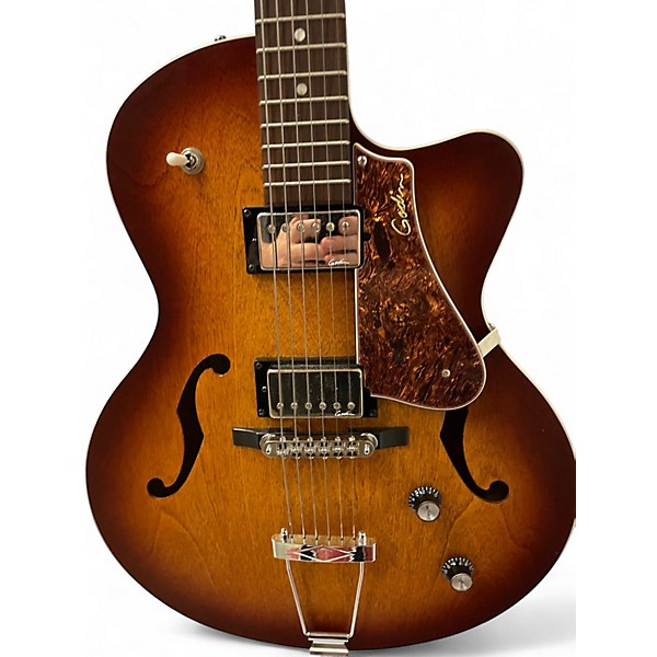 Used Godin 5th Avenue Kingpin II Natural Hollow Body Electric Guitar