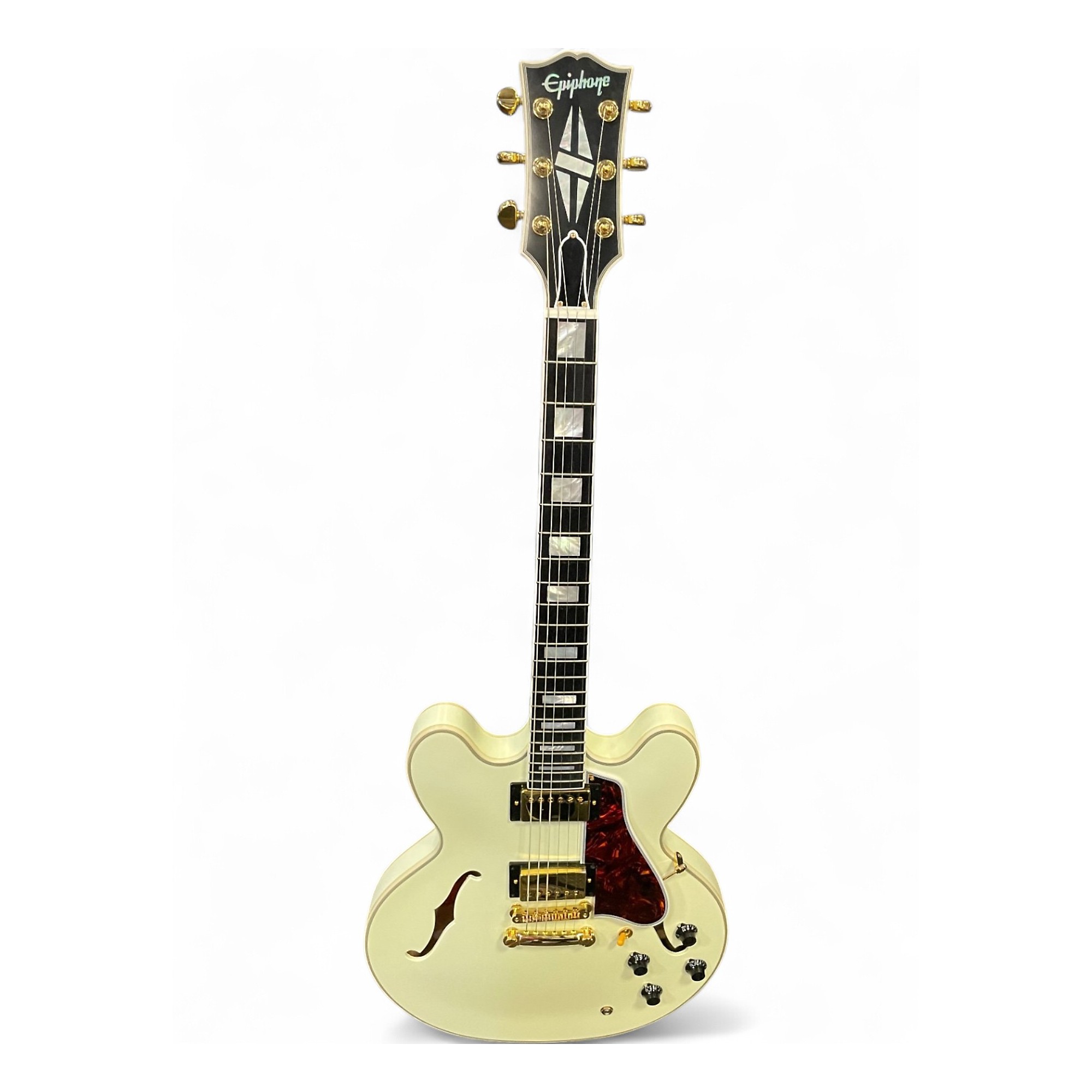 美品 Epiphone Inspired Custom ES355 Epiphone Inspired by Gibson Custom 1959 ES-355 Classic White