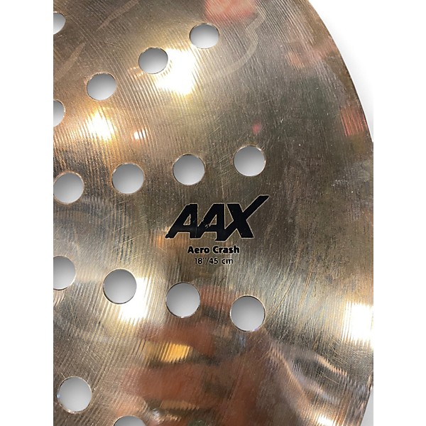 Used SABIAN 18in AAX AERO CRASH Cymbal