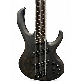 Used Ibanez BTB805MS TRANSPARENT GRAY FLAT Electric Bass Guitar