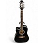 Used Takamine EF341SC Left Handed Black Acoustic Electric Guitar thumbnail