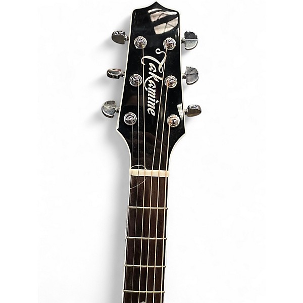 Used Takamine EF341SC Left Handed Black Acoustic Electric Guitar