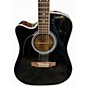 Used Takamine EF341SC Left Handed Black Acoustic Electric Guitar