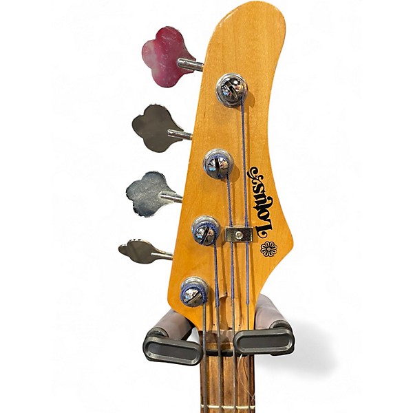 Used Lotus BASS Pink Electric Bass Guitar