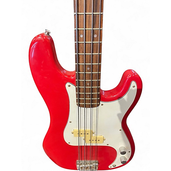 Used Lotus BASS Pink Electric Bass Guitar