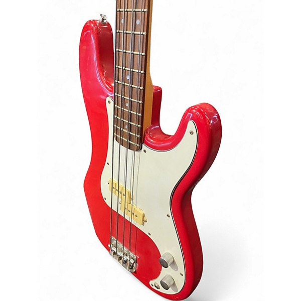 Used Lotus BASS Pink Electric Bass Guitar