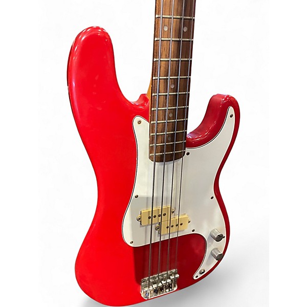 Used Lotus BASS Pink Electric Bass Guitar