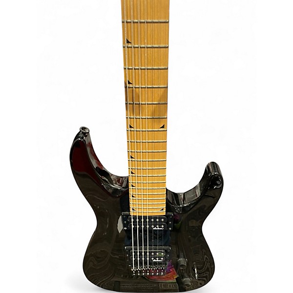 Used Jackson JS-22 DKA-M 7 STRING Black Solid Body Electric Guitar