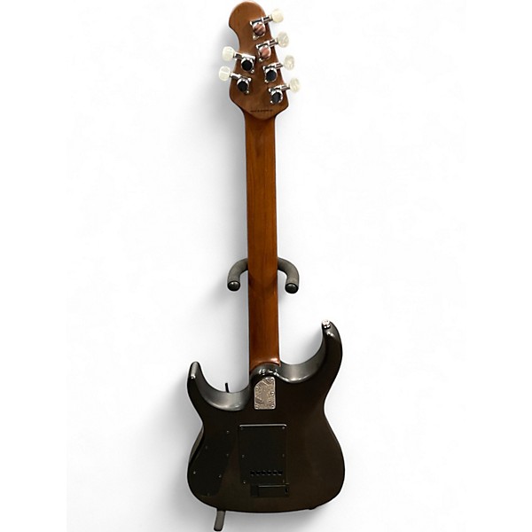 Used Sterling by Music Man JP150 TRANS BLACK SATIN Solid Body Electric Guitar