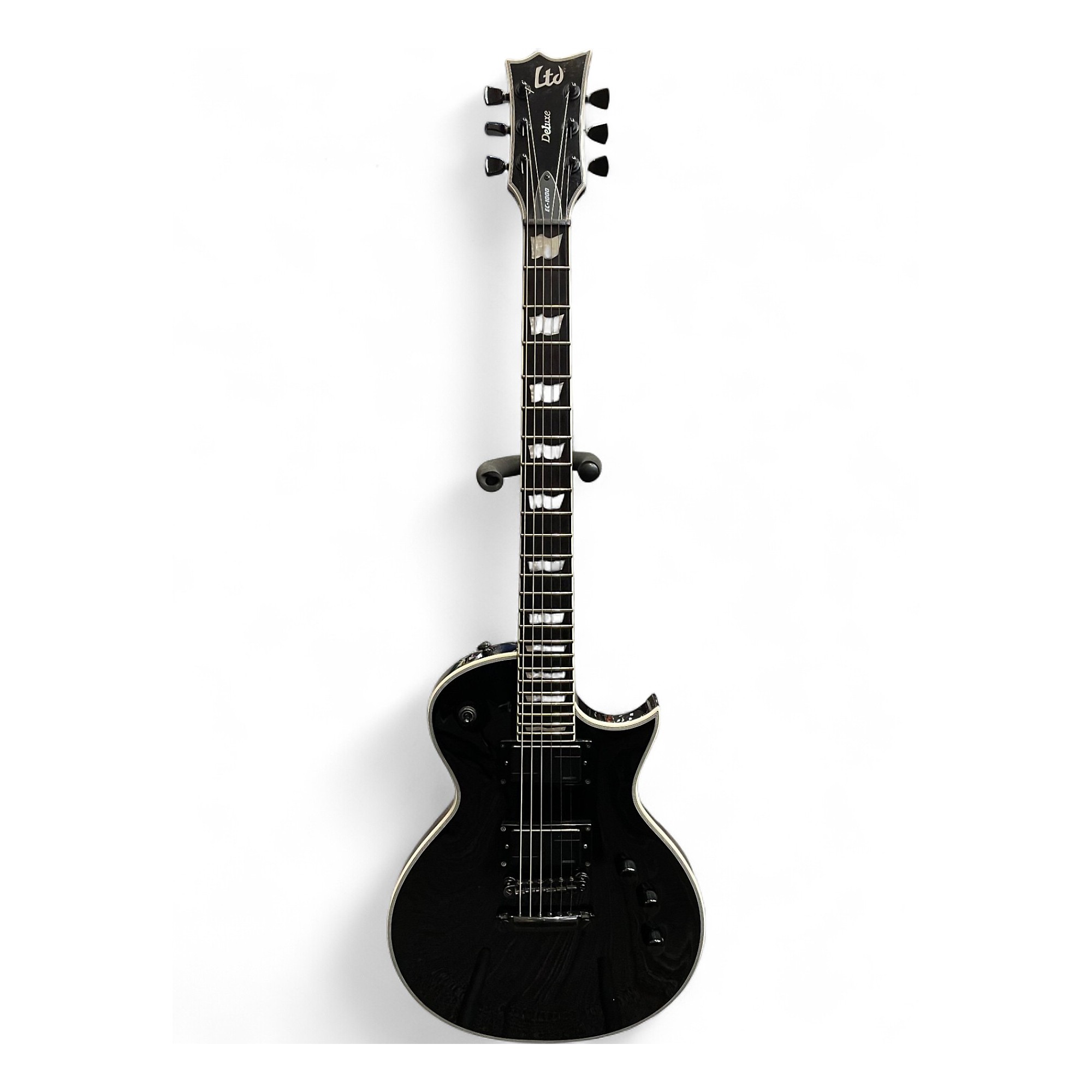 Used ESP LTD EC1000 Deluxe Black Solid Body Electric Guitar