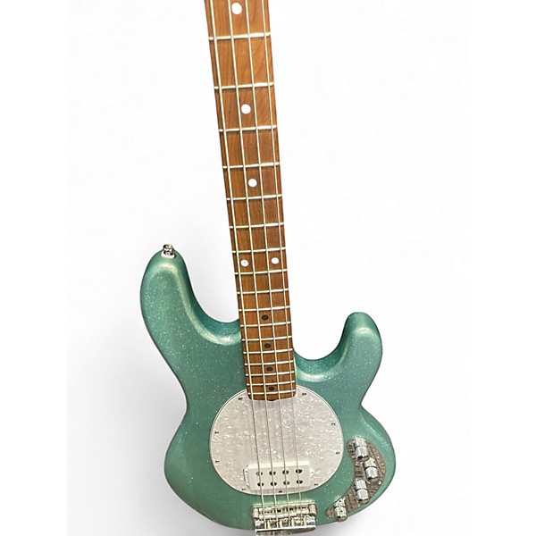 Used Sterling by Music Man R34 SPARKLE GREEN Electric Bass Guitar