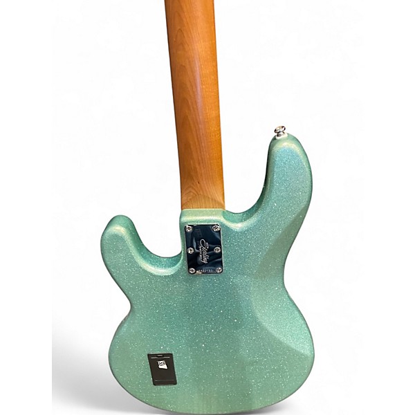 Used Sterling by Music Man R34 SPARKLE GREEN Electric Bass Guitar